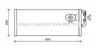 AVA QUALITY COOLING bw2422 -  Радиатор, охлаждение двигателя